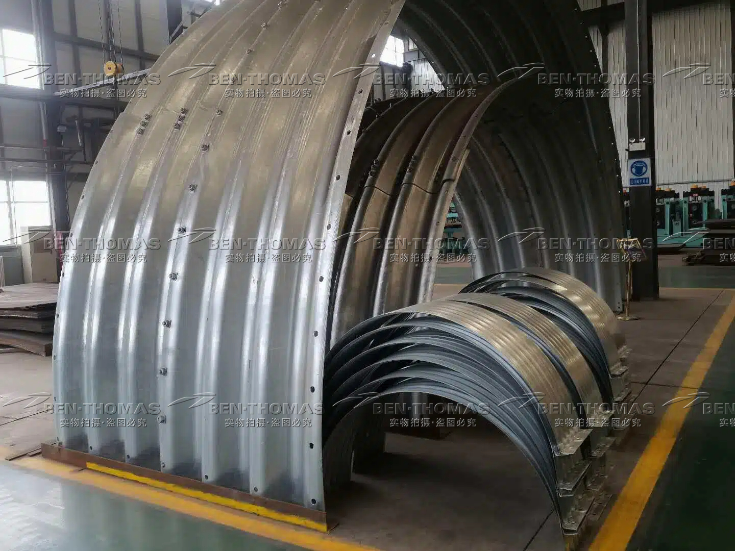 BEN-THOMAS Production Line for Corrugated Steel Utility Tunnel Successfully Commissioned in Argentina