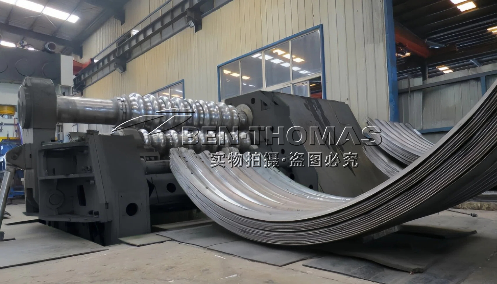 Corrugated metal culvert production line