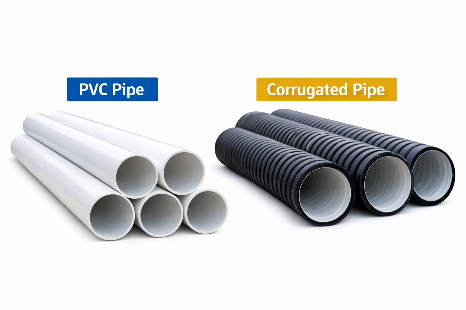 Which Is Stronger, PVC or Corrugated Pipe?